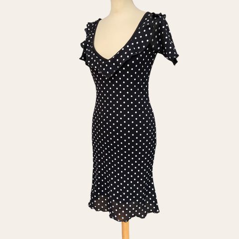 Polka dot midi dress