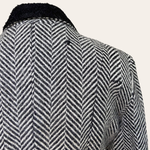 Veste blazer à chevrons