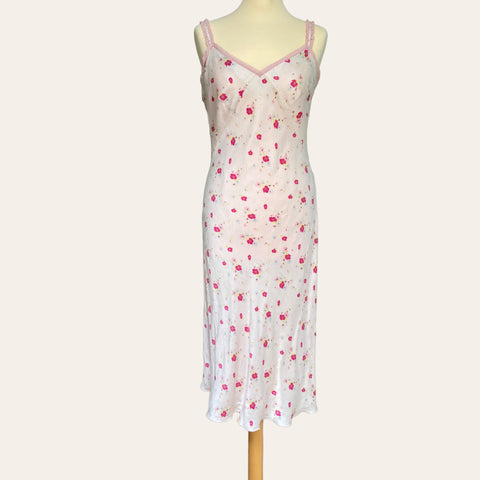 Floral print slip dress