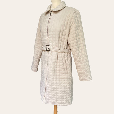 Quilted trench coat