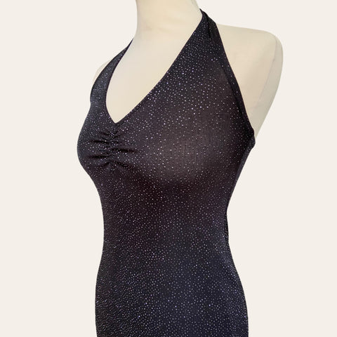 Sequined backless dress