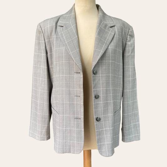 Checked blazer