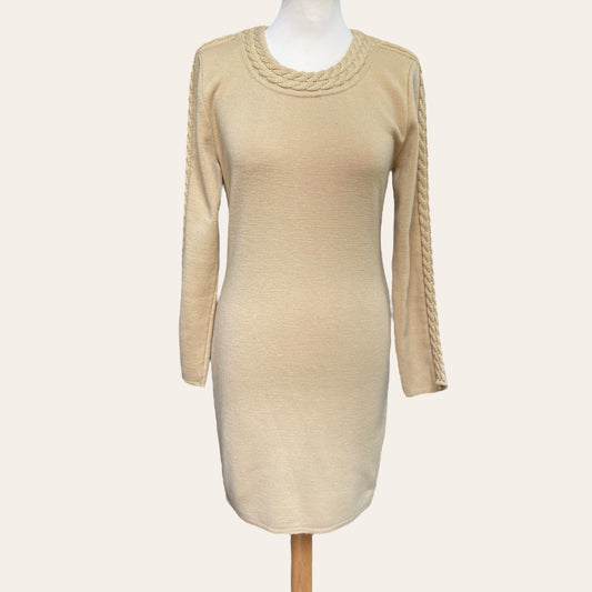 Wool twisted dress