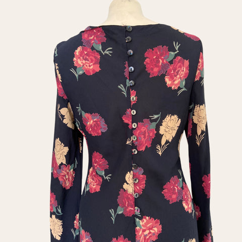 Robe évasée imprimé floral