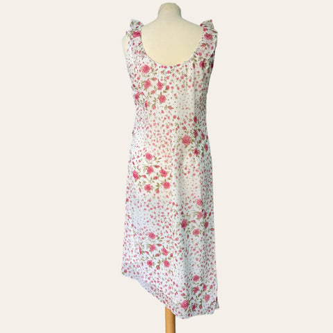 Robe asymétrique imprimé floral