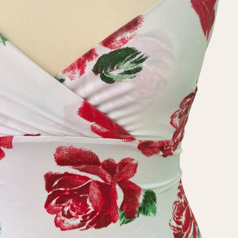 Robe dos nu imprimé floral