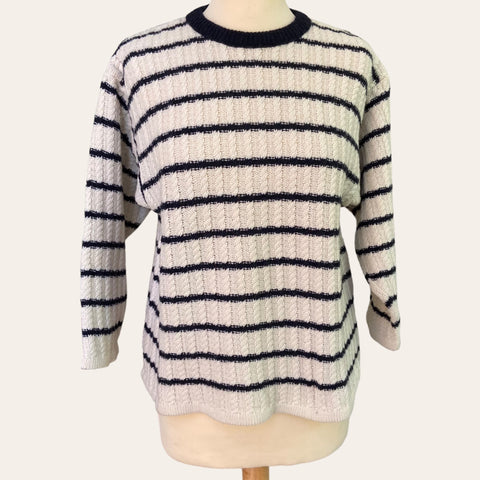 Pull marin en laine