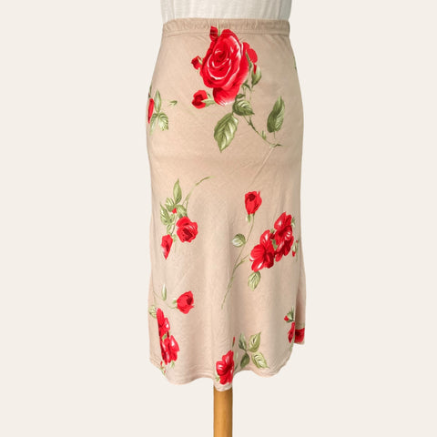 Jupe midi imprimé floral