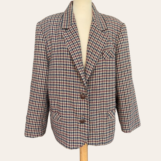 Checked blazer