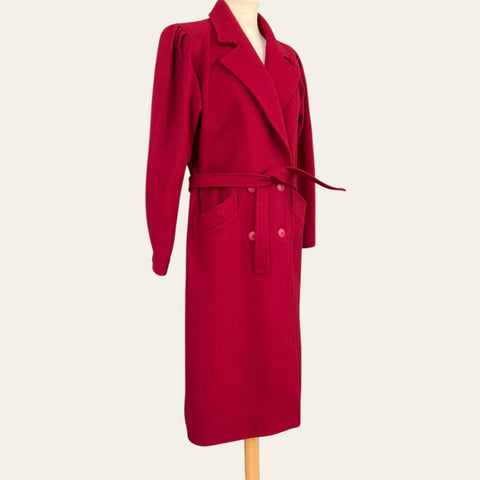 Belted wool coat