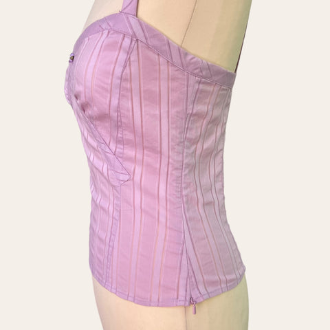 Caraco bustier lilas