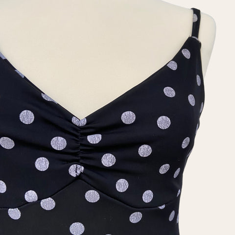 Robe midi imprimé pois