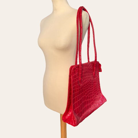 Sac en simili cuir croco