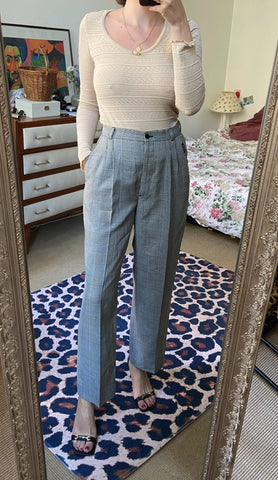 Pantalon à carreaux écossais