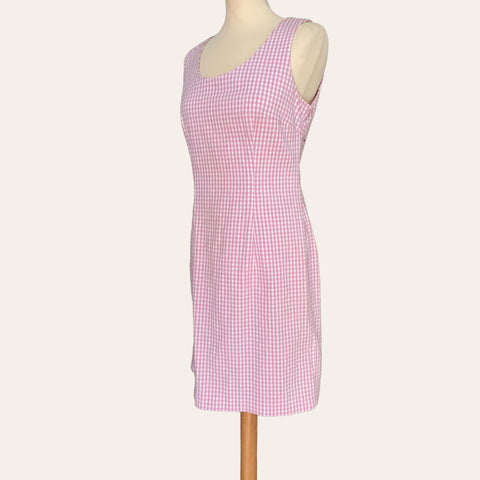 Robe midi imprimé vichy