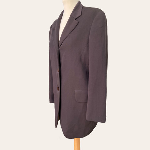 Blazer marron en laine