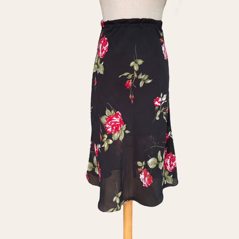 Jupe midi imprimé floral