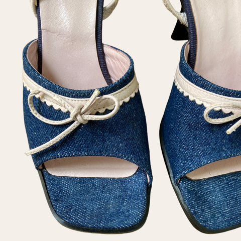 Mules en denim