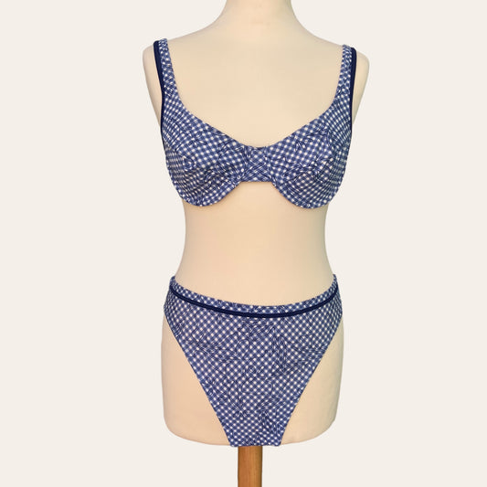 Gingham print swimsuit