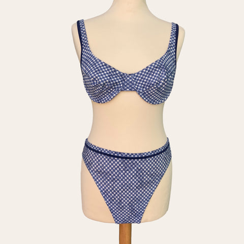 Maillot de bain imprimé vichy