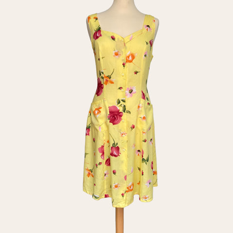 Robe boutonnée imprimé floral