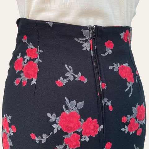 Jupe midi imprimé floral