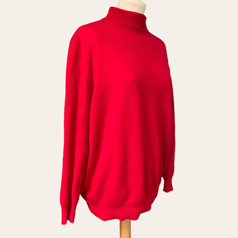 Red wool sweater