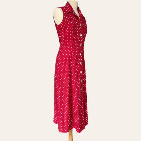 Robe chemise imprimé pois