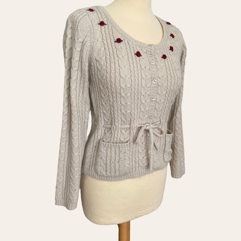 Embroidered cardigan