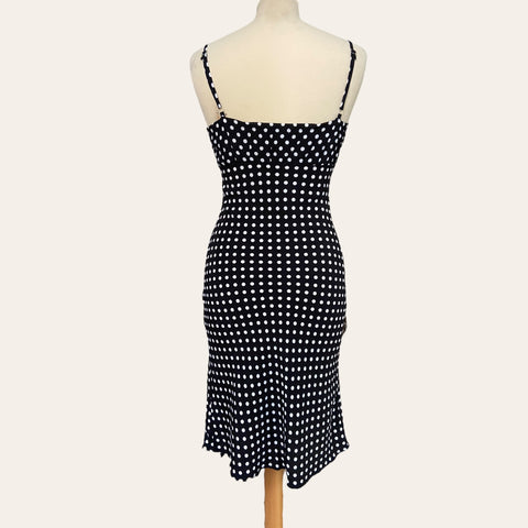 Robe midi imprimé pois