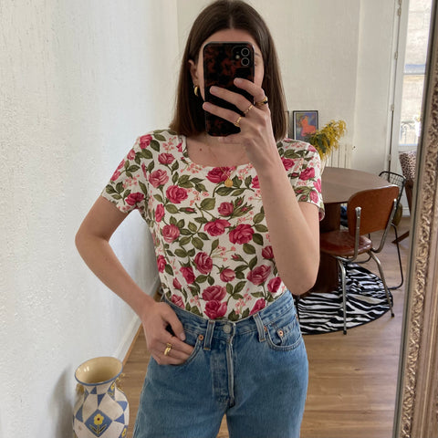 Floral print t-shirt