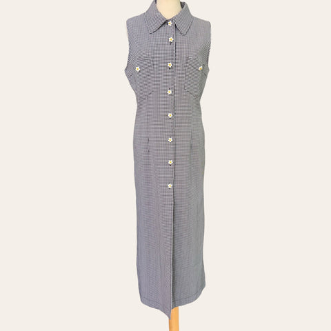 Robe mi-longue imprimé vichy