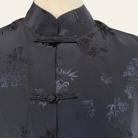 Blouse chinoise satinée