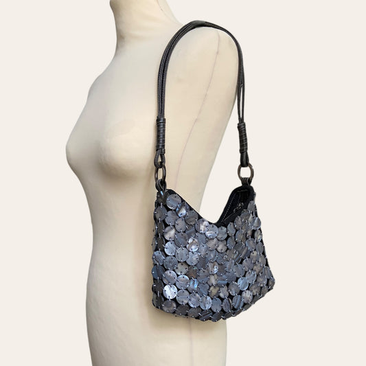 Pearly faceted bag