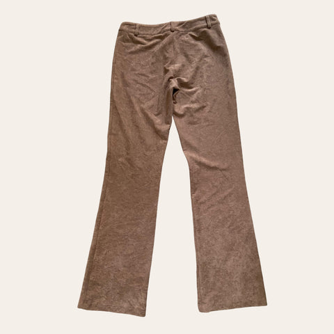 Pantalon évasé en velours