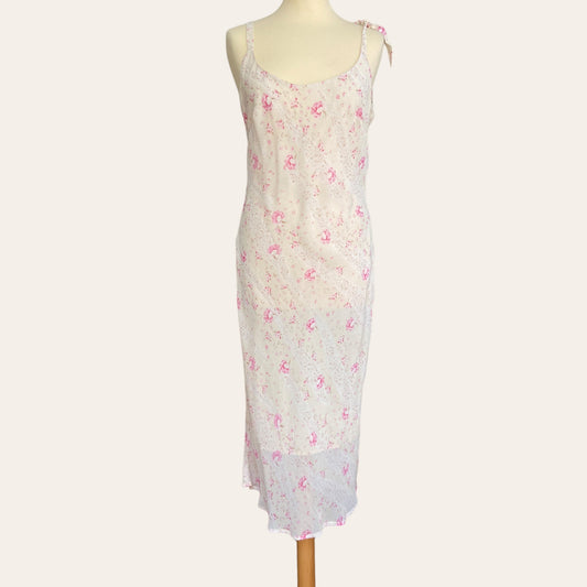 Robe mi-longue imprimé floral