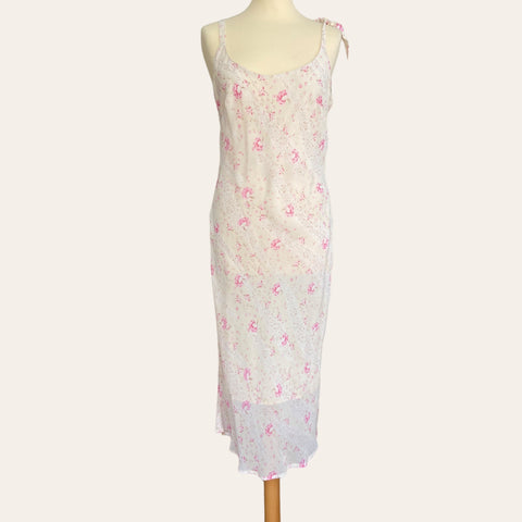 Floral print mid-length dress