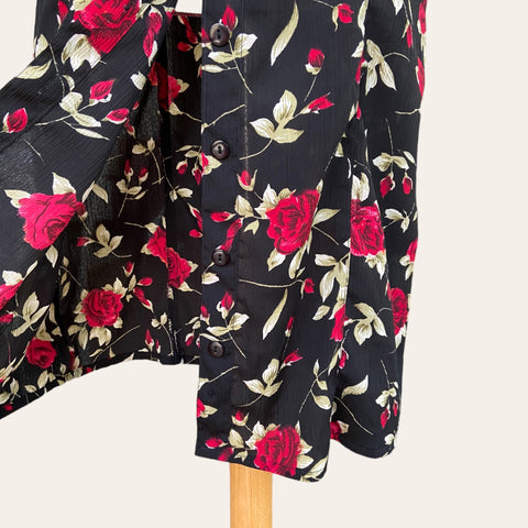 Robe boutonnée imprimé floral