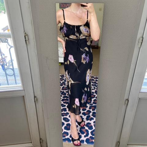 Floral print midi dress