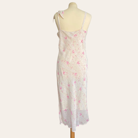 Floral print mid-length dress