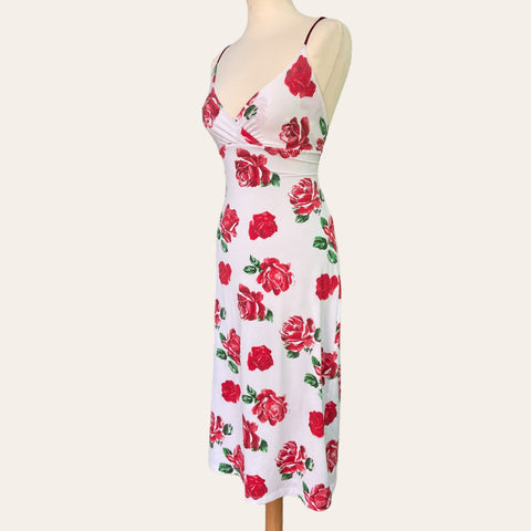 Robe dos nu imprimé floral