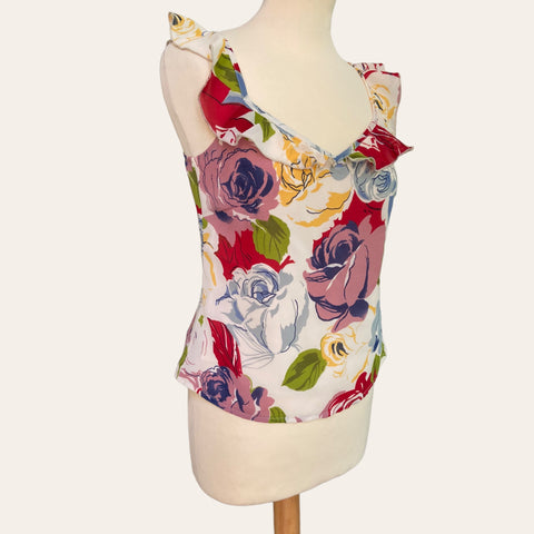 Top imprimé floral