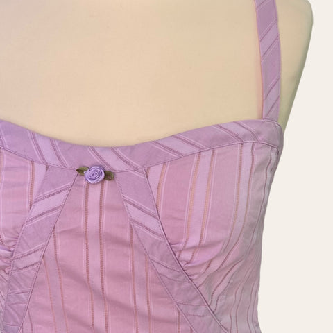 Caraco bustier lilas