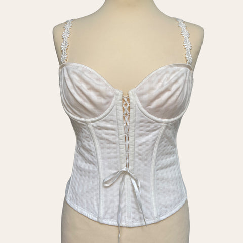 Bustier guêpière à broderies