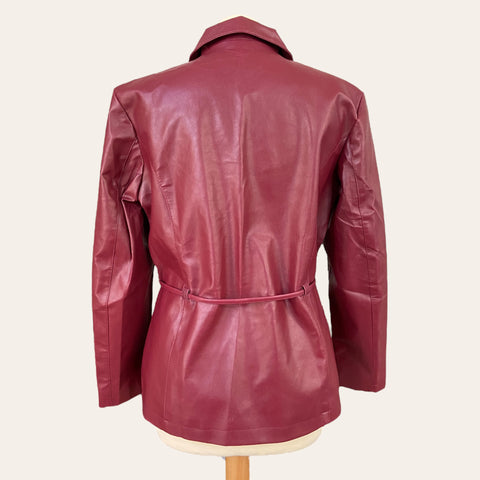 Faux leather jacket