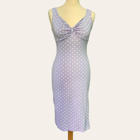 Robe midi à pois