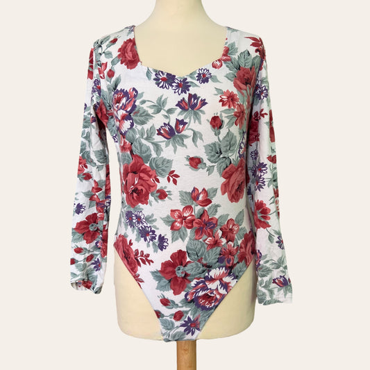 Floral print bodysuit