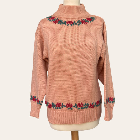 Embroidered knit