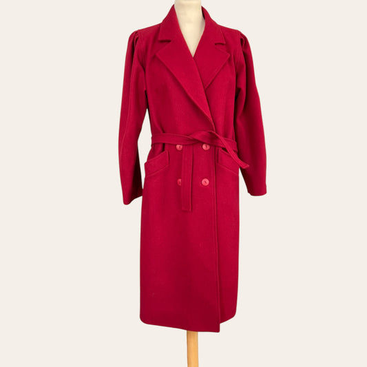 Belted wool coat