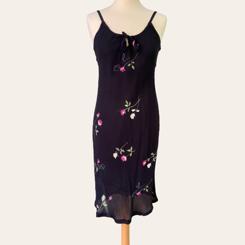 Robe mi-longue imprimé floral